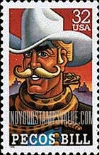 FindYourStampsValue: FOLK HEROES - Pecos Bill