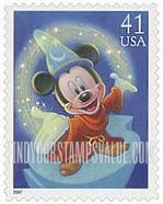 FindYourStampsValue: DISNEY MAGIC - Mickey as the Sorcerer's Apprentice, Self-Adhesive stamp