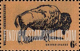 FindYourStampsValue: WILDLIFE CONSERVATION - American Buffalo