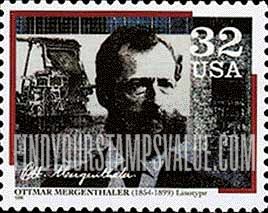 FindYourStampsValue: OTTMAR MERGENTHALER - Pioneer of Communication