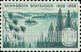 FindYourStampsValue: MINNESOTA STATEHOOD, 100th ANNIVERSARY