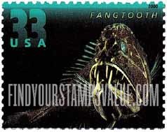 FindYourStampsValue: DEEP SEA CREATURES - Fangtooth
