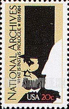 FindYourStampsValue: NATIONAL ARCHIVES, 50th ANNIVERSARY