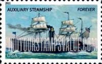 FindYourStampsValue: U.S.MERCHANT MARINE - Auxiliary Steamship, Self-Adhesive stamp