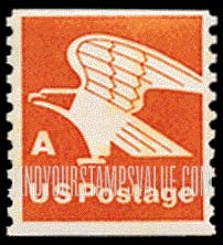 FindYourStampsValue: "A" AND EAGLE, Coil Stamp