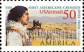 FindYourStampsValue: PRE-COLUMBIAN AMERICA - First Americans crossed over from Asia