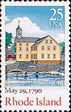 FindYourStampsValue: RATIFICATION OF THE CONSTITUTION BICENTENNIAL - Rhode Island