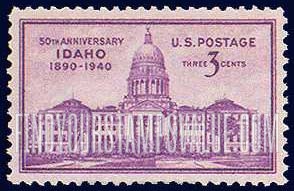 FindYourStampsValue: 50th ANNIVERSARY OF IDAHO STATEHOOD - Idaho Capitol, Boise