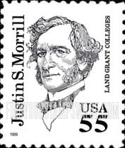 FindYourStampsValue: JUSTIN S. MORRILL - Great Americans, Self-adhesive