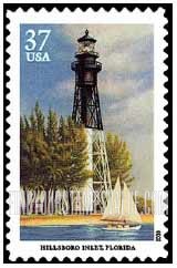 FindYourStampsValue: SOUTHEASTERN LIGHTHOUSES - Hillsboro Inlet, Florida, Self-Adhesive stamp