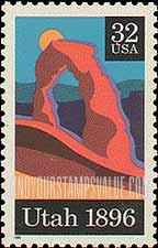 FindYourStampsValue: UTAH STATEHOOD CENTENARY