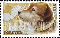 FindYourStampsValue: OWNEY, THE POSTAL DOG, Self-Adhesive stamp