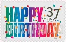FindYourStampsValue: HAPPY BIRTHDAY, Self-Adhesive stamp