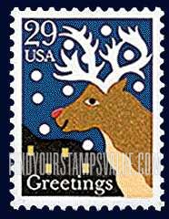 FindYourStampsValue: CHRISTMAS - Red-nosed Reindeer