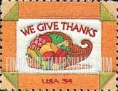 FindYourStampsValue: THANKSGIVING - Cornucopia, Self-Adhesive stamp
