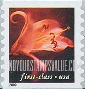 FindYourStampsValue: FLOWERS - Asian Hybrid Lily, Self-Adhesive Coil Stamp