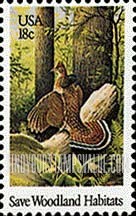 FindYourStampsValue: RUFFED GROUSE - Wildlife Habitats Preservation