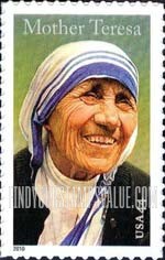 FindYourStampsValue: MOTHER TERESA, Self-Adhesive stamp