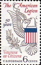 FindYourStampsValue: AMERICAN LEGION, 50th ANNIVERSARY