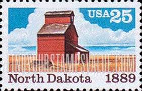 FindYourStampsValue: NORTH DAKOTA STATEHOOD, 100th ANNIVERSARY