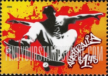 FindYourStampsValue: Extreme Sports: Skateboarding