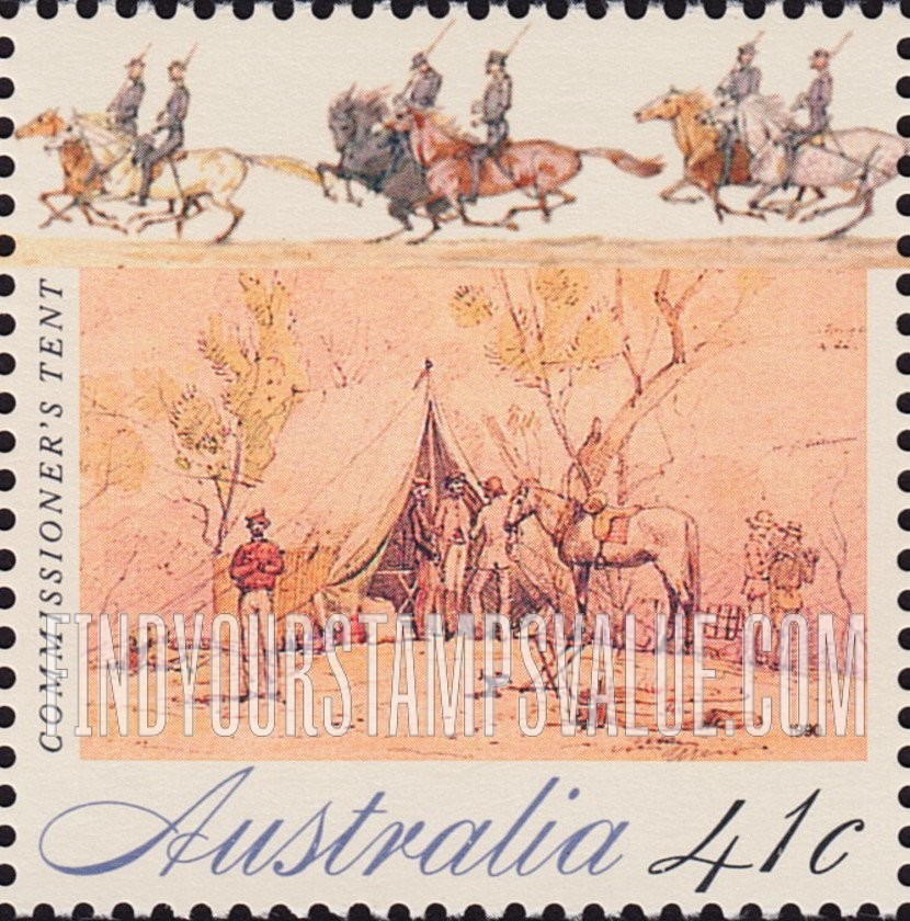 FindYourStampsValue: The Gold Rush: Commissioner’s tent