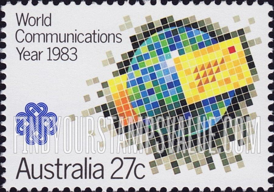 FindYourStampsValue: World Communications Year