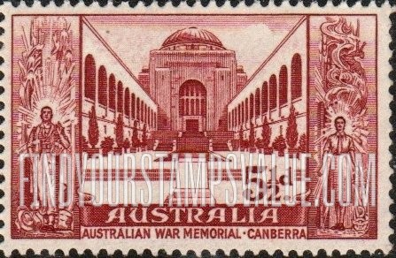 FindYourStampsValue: Canberra War Memorial, Soldier and service woman