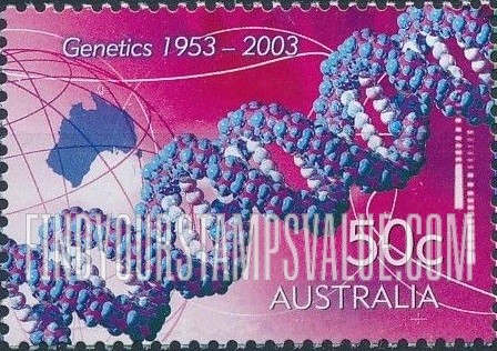 FindYourStampsValue: Genetics: DNA molecule