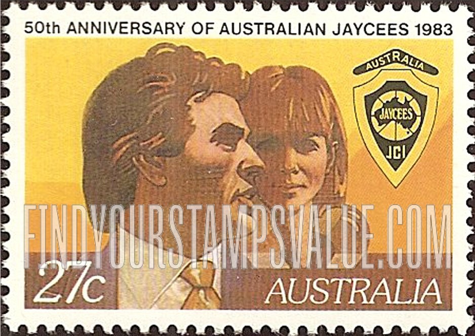 FindYourStampsValue: 50th Anniversary of Australian Jaycees Youth Organization