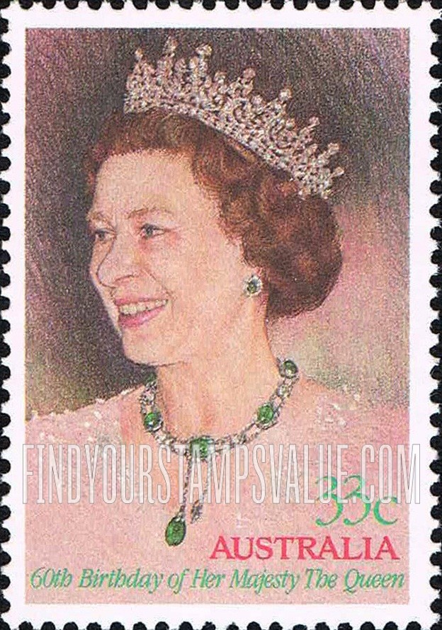 FindYourStampsValue: Elizabeth II, 60th Birthday