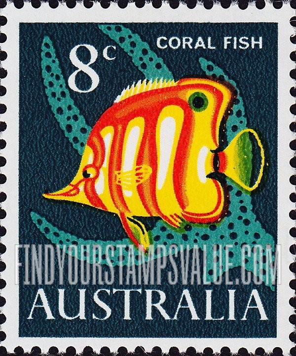 FindYourStampsValue: Coral fish: Types of 1963-65
