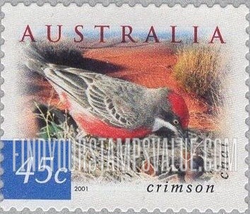 FindYourStampsValue: Flora & Fauna Type of 1996: Crimson chat