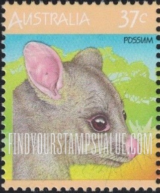 FindYourStampsValue: Fauna: Possum