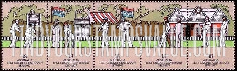FindYourStampsValue: Centenary of Australia - Test Cricket