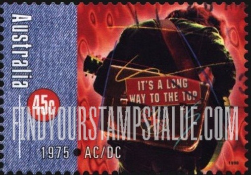 FindYourStampsValue: Rock and Roll in Australia: “It’s a Long Way to the Top,” by AC/DC, 1975