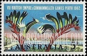 FindYourStampsValue: View of Perth and Kangaroo Paw