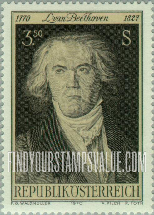FindYourStampsValue: Beethoven, by Georg Waldmüller