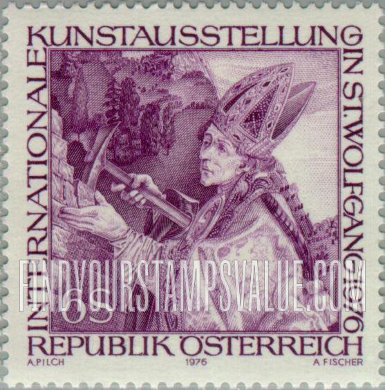 FindYourStampsValue: St. Wolfgang, from Pacher Altar