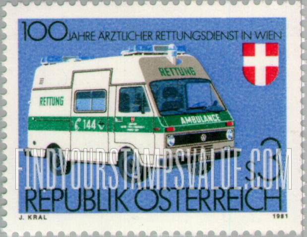 FindYourStampsValue: Vienna Emergency Medical Service Centenary