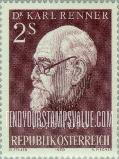 FindYourStampsValue: Karl Renner (1870-1950), Austrian President