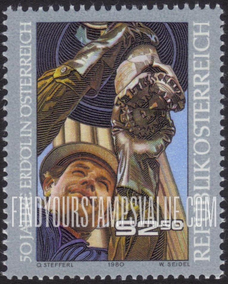 FindYourStampsValue: Worker, Oil Drill Head