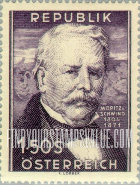 FindYourStampsValue: Portrait:  Moritz von Schwind