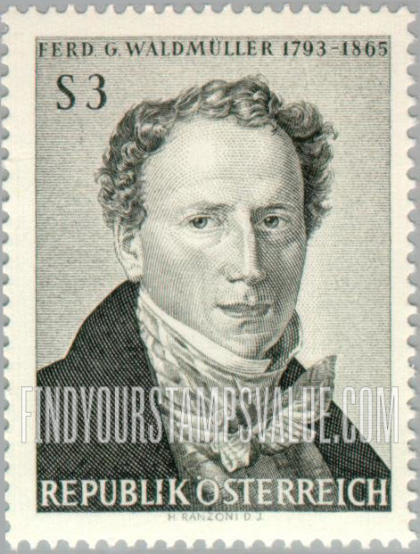 FindYourStampsValue: Portraits:  Ferdinand Georg Waldmüller