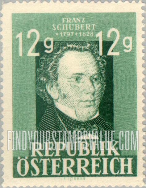 FindYourStampsValue: Franz Schubert
