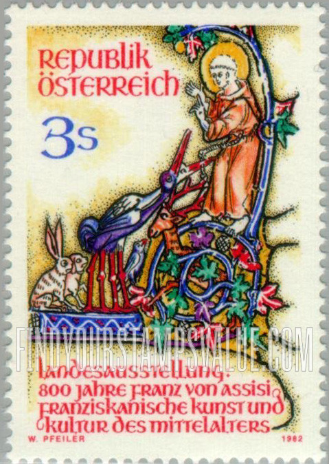FindYourStampsValue: St. Francis of Assisi, 800th Birth Anniversary
