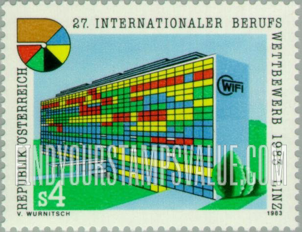 FindYourStampsValue: 27th International Chamber of Commerce Professional Competition, Linz: Chamber building