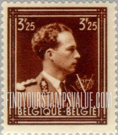 FindYourStampsValue: Leopold III, Crown and V