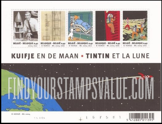 FindYourStampsValue: Tintin and the Moon