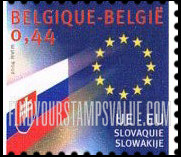 FindYourStampsValue: Expansion of European Union, Flags of newly-admitted countries: Slovakia